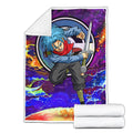 Trunks Fleece Blanket Custom Dragon Ball Anime Galaxy Style 2 - PerfectIvy