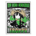 Tsuyu Asui Blanket Fleece Custom My Hero Academia Anime Bedding 1 - PerfectIvy