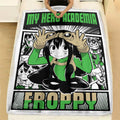 Tsuyu Asui Blanket Fleece Custom My Hero Academia Anime Bedding 2 - PerfectIvy