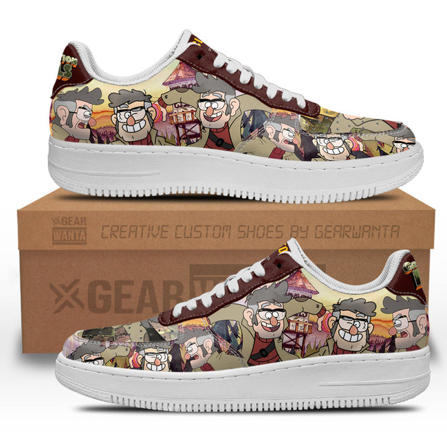 Uncle Ford Gravity Falls Sneakers Custom Cartoon Shoes 2 - PerfectIvy