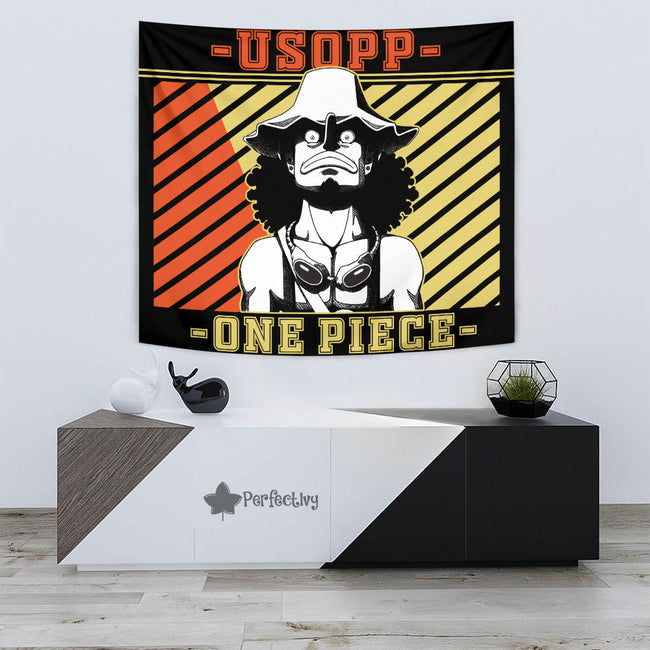 Usopp Tapestry Custom Manga Style One Piece Anime Room Decor 3 - PerfectIvy