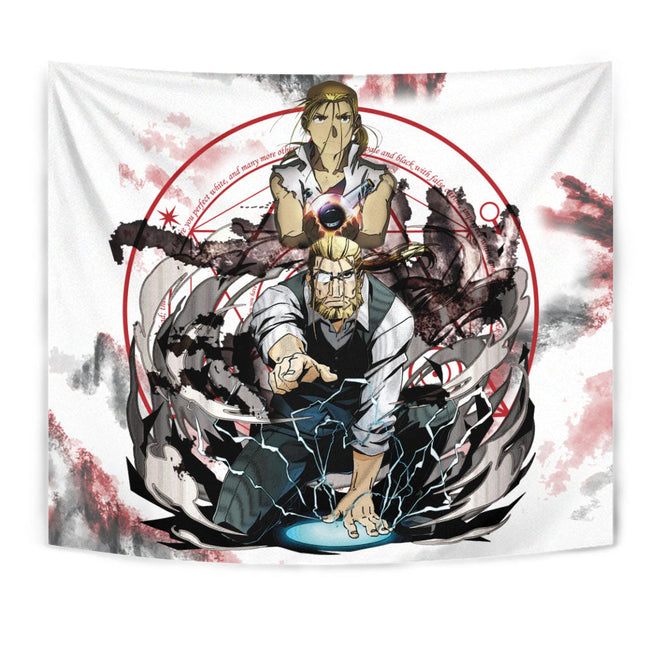 Van Hohenheim Tapestry Custom Fullmetal Alchemist Anime Home Wall Decor For Bedroom Living Room 1 - PerfectIvy