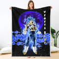 Vegeta Blue Blanket Custom Cloud Dragon Ball Anime Bedding 1 - PerfectIvy