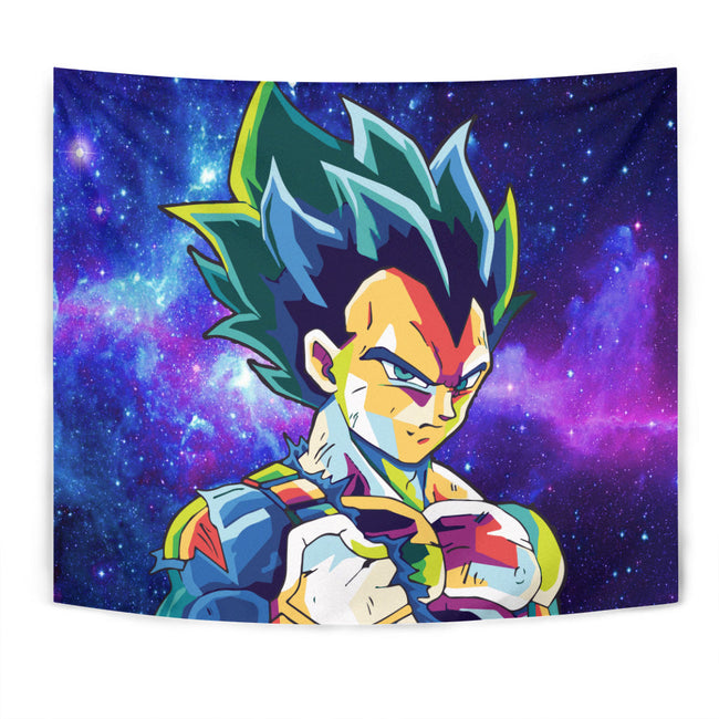 Vegeta Blue Tapestry Custom Dragon Ball Anime Room Decor 1 - PerfectIvy