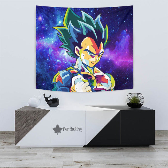 Vegeta Blue Tapestry Custom Dragon Ball Anime Room Decor 3 - PerfectIvy