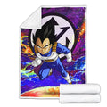 Vegeta Fleece Blanket Custom Dragon Ball Anime Galaxy Style 2 - PerfectIvy