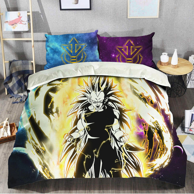 Vegeta SSJ Bedding Set Custom Galaxy Dragon Ball Anime Bedding Room Decor 1 - PerfectIvy