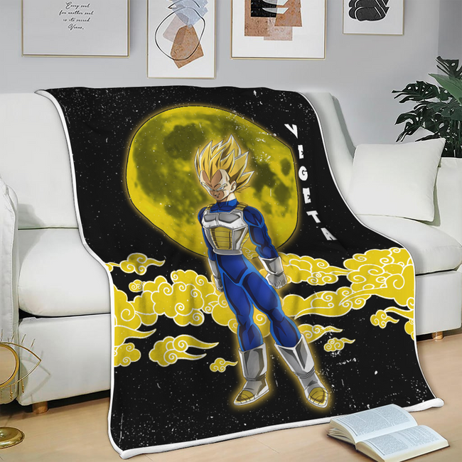 Vegeta SSJ Blanket Custom Cloud Dragon Ball Anime Bedding 3 - PerfectIvy