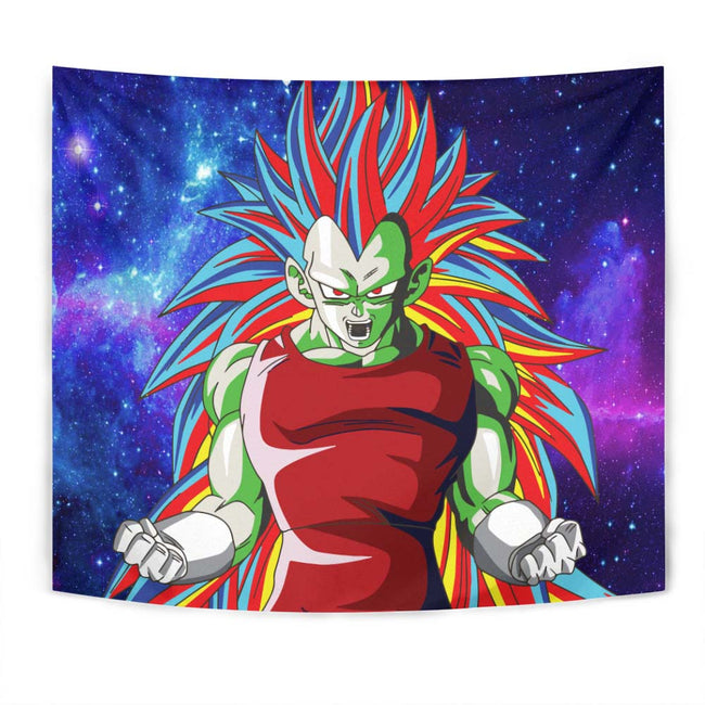 Vegeta SSJ Tapestry Custom Dragon Ball Anime Room Wall Decor 1 - PerfectIvy