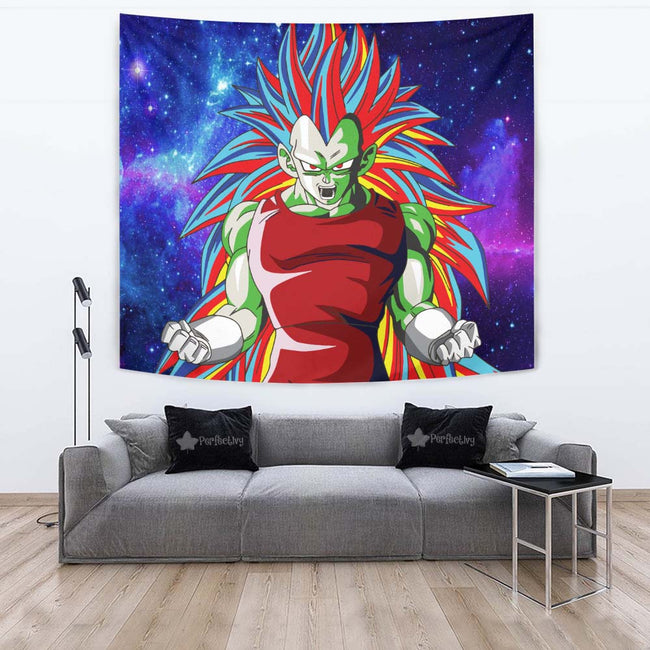 Vegeta SSJ Tapestry Custom Dragon Ball Anime Room Wall Decor 4 - PerfectIvy