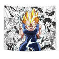 Vegeta SSj Tapestry Custom Dragon Ball Anime Manga Room Decor 1 - PerfectIvy