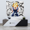 Vegeta SSj Tapestry Custom Dragon Ball Anime Manga Room Decor 3 - PerfectIvy