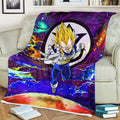 Vegeta Super Saiyan Fleece Blanket Custom Dragon Ball Anime Galaxy Style 3 - PerfectIvy