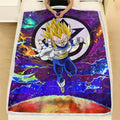 Vegeta Super Saiyan Fleece Blanket Custom Dragon Ball Anime Galaxy Style 4 - PerfectIvy