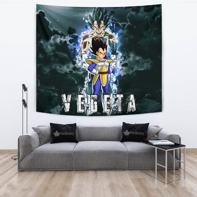 Vegeta Tapestry Custom Dragon Ball Anime Home Decor 2 - PerfectIvy