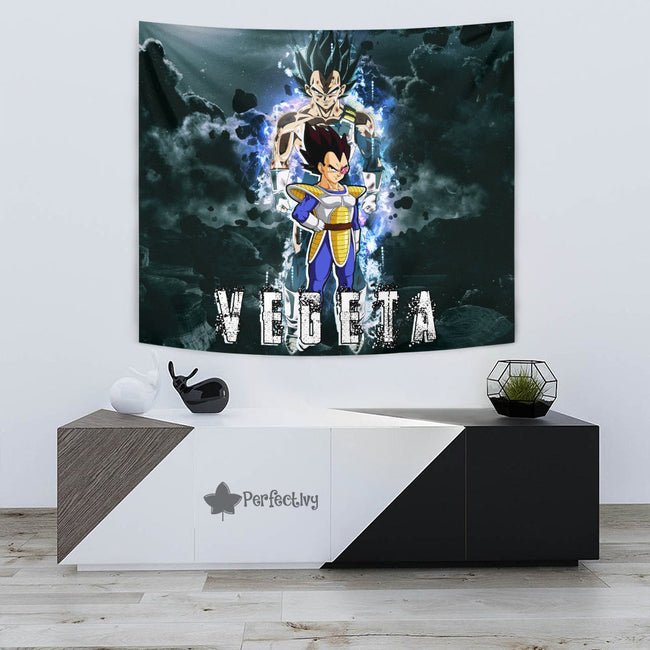 Vegeta Tapestry Custom Dragon Ball Anime Home Decor 3 - PerfectIvy