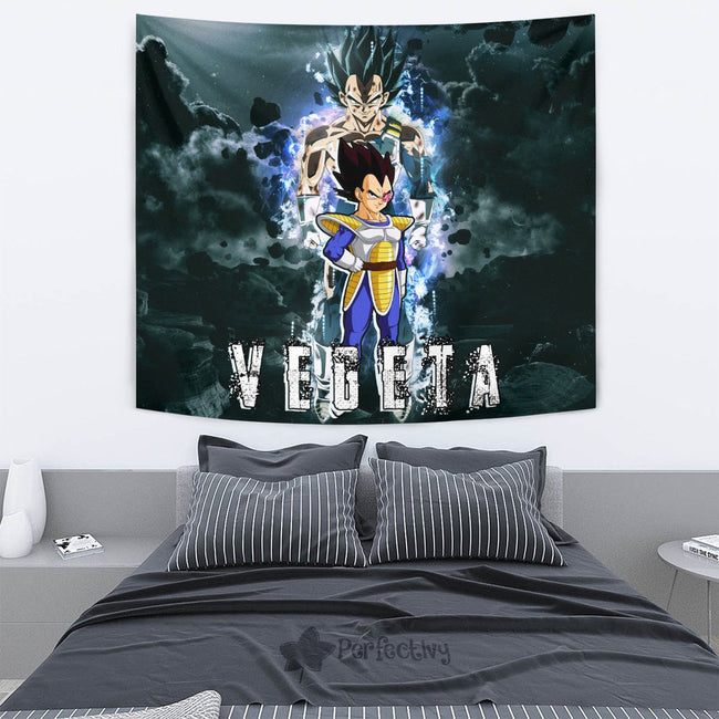 Vegeta Tapestry Custom Dragon Ball Anime Home Decor 4 - PerfectIvy