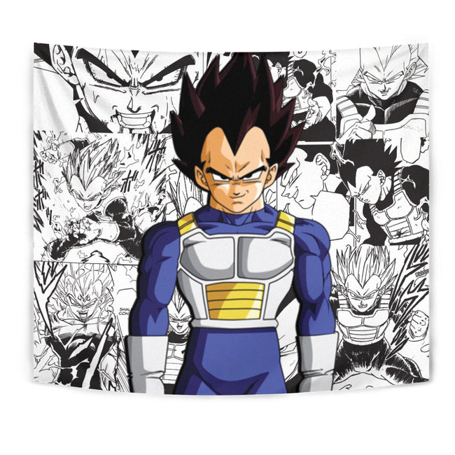 Vegeta Tapestry Custom Dragon Ball Anime Manga Room Decor 1 - PerfectIvy