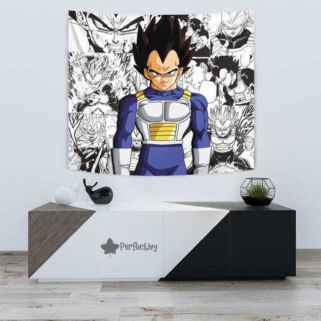 Vegeta Tapestry Custom Dragon Ball Anime Manga Room Decor 3 - PerfectIvy