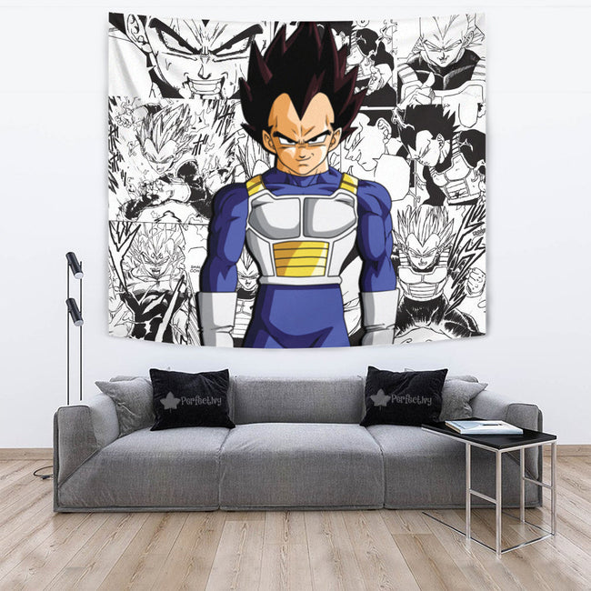 Vegeta Tapestry Custom Dragon Ball Anime Manga Room Decor 4 - PerfectIvy