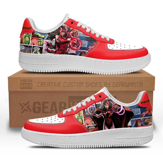 Wanda Maximoff Sneakers Custom Superhero Comic Shoes 2 - PerfectIvy