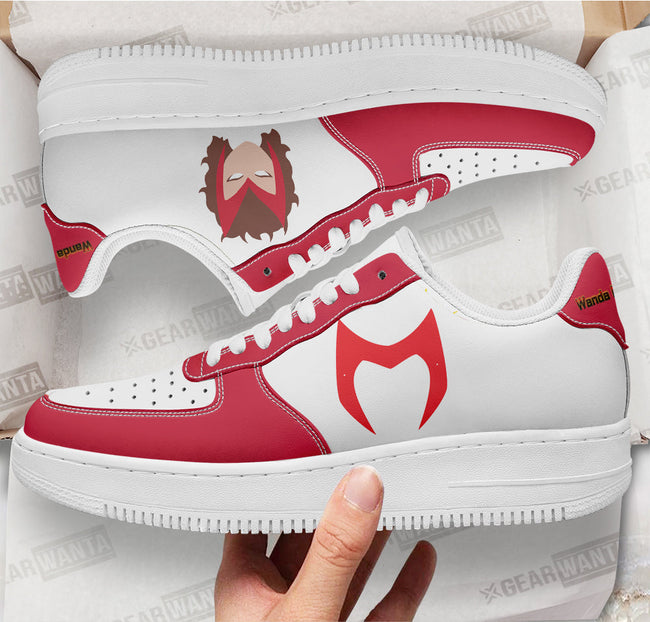 Wanda Maximoff Super Hero Custom Sneakers QD22 2 - PerfectIvy