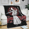 White Ichigo Blanket Moon Style Custom Bleach Anime Bedding 3 - PerfectIvy