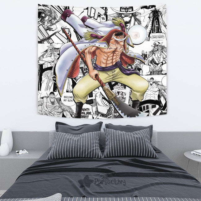 Whitebeard Tapestry Custom One Piece Anime Manga Room Wall Decor 3 - PerfectIvy