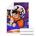 Yamcha Fleece Blanket Custom Dragon Ball Anime Galaxy Style 2 - PerfectIvy
