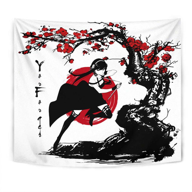 Yor Forger Tapestry Custom Japan Style Spy x Family Anime Room Wall Decor 1 - PerfectIvy
