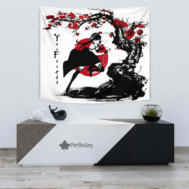 Yor Forger Tapestry Custom Japan Style Spy x Family Anime Room Wall Decor 3 - PerfectIvy