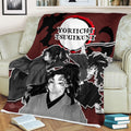 Yoriichi Fleece Blanket Custom Demon Slayer Anime Manga Bedding 3 - PerfectIvy