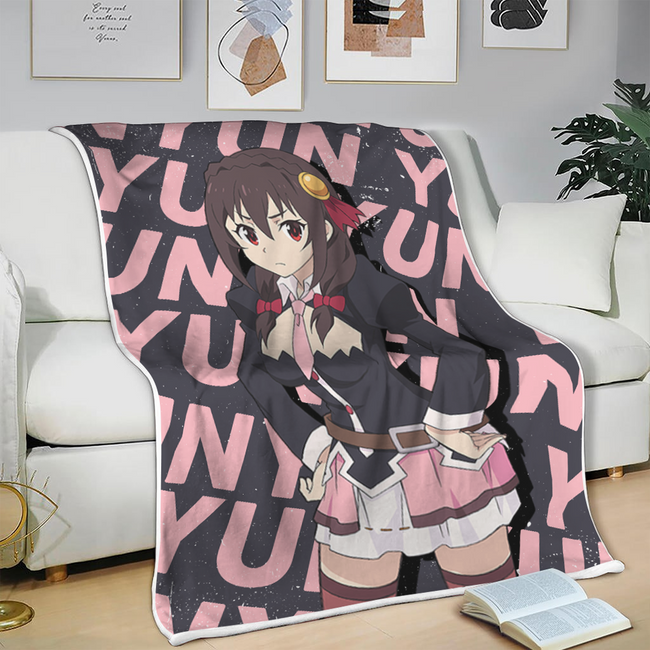 Yunyun Blanket Custom KonoSuba Anime Bedding 3 - PerfectIvy