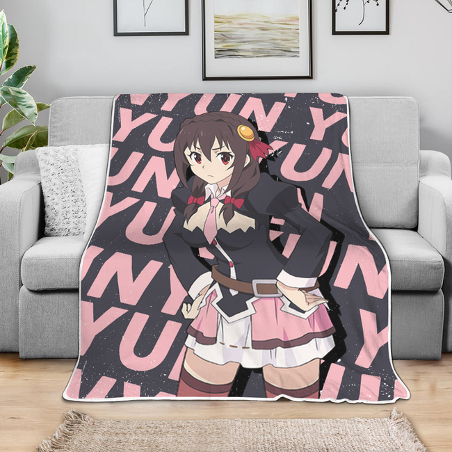 Yunyun Blanket Custom KonoSuba Anime Bedding 4 - PerfectIvy