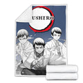 Yushiro Fleece Blanket Custom Demon Slayer Anime Uniform Mix Manga Style 2 - PerfectIvy