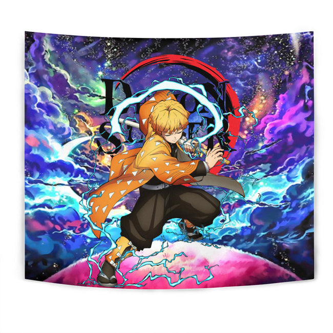 Zenitsu Tapestry Custom Galaxy Demon Slayer Anime Room Decor 1 - PerfectIvy