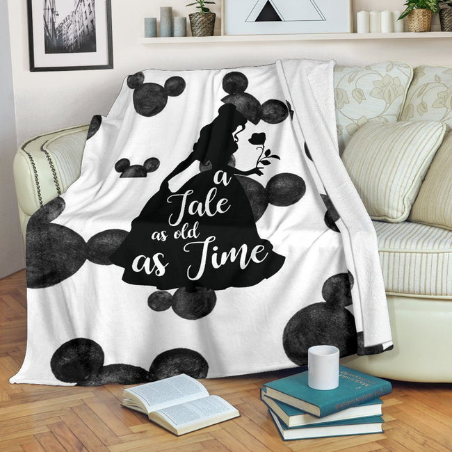 A Tale As Old As Time Belle Fleece Blanket For Bedding Decor 2 - PerfectIvy