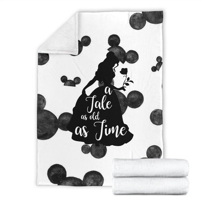 A Tale As Old As Time Belle Fleece Blanket For Bedding Decor 1 - PerfectIvy