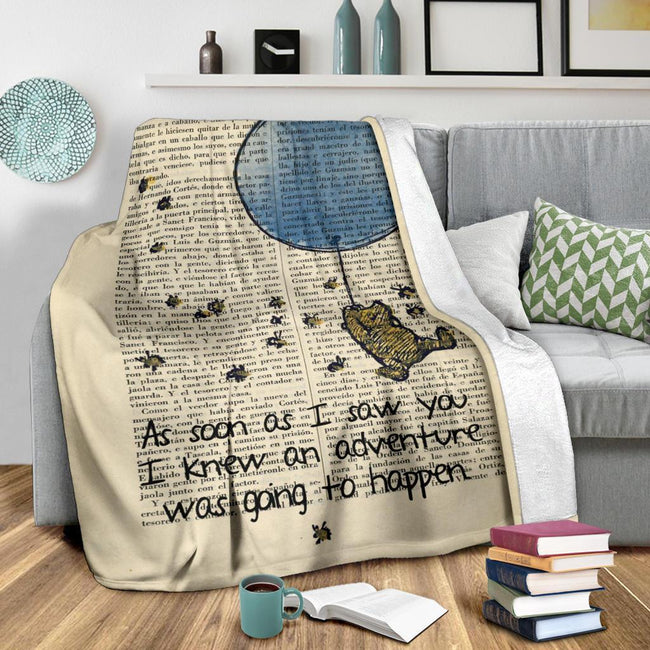 Adventure Time Winnie The Pooh Fleece Blanket 4 - PerfectIvy
