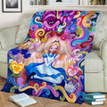 Alice In Wonderland Fleece Blanket Cartoon Bedding Decor Gift Idea 3 - PerfectIvy