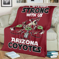 Arizona Coyotes Baby Yoda Fleece Blanket The Force Is Strong 3 - PerfectIvy
