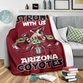 Arizona Coyotes Baby Yoda Fleece Blanket The Force Is Strong 4 - PerfectIvy