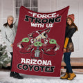 Arizona Coyotes Baby Yoda Fleece Blanket The Force Is Strong 6 - PerfectIvy
