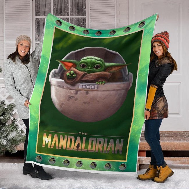 Baby Yoda Fleece Blanket The Mandalorian Star Wars Fan 6 - PerfectIvy