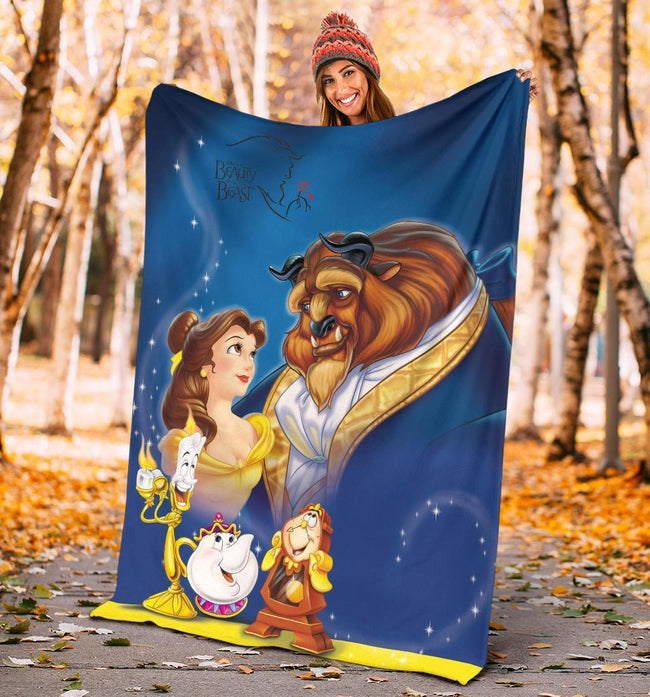 Beauty And The Beast Fleece Blanker Cartoon Fan 5 - PerfectIvy