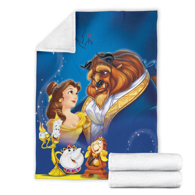 Beauty And The Beast Fleece Blanker Cartoon Fan 7 - PerfectIvy
