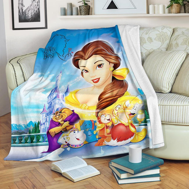 Beauty And The Beast Fleece Blanket Beauty Gift 2 - PerfectIvy