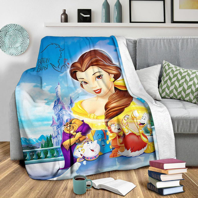 Beauty And The Beast Fleece Blanket Beauty Gift 4 - PerfectIvy