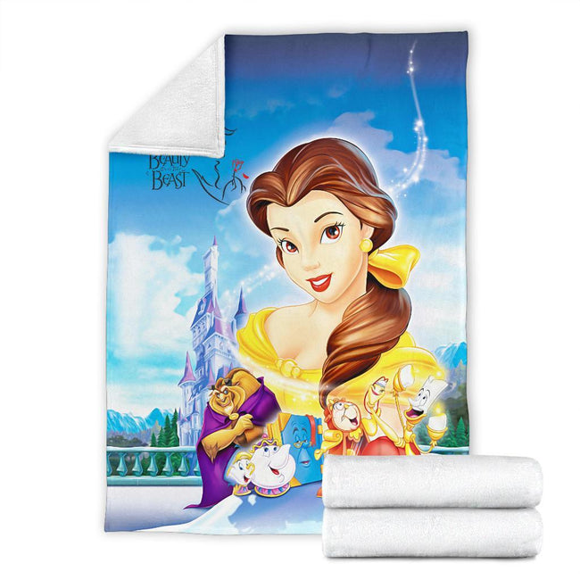 Beauty And The Beast Fleece Blanket Beauty Gift 7 - PerfectIvy