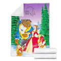 Beauty And The Beast Fleece Blanket Cartoon Fan Gift 7 - PerfectIvy